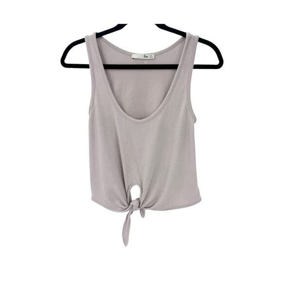 Wilfred Women's Betsy Tie Front Tank Top Sleeveless Gray Size XXS - Picture 5 of 11